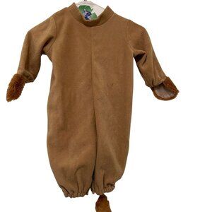 Soft Plush Lion Costume Onesie Baby Cozy Medium 24" Animal Jumpsuit With Tail